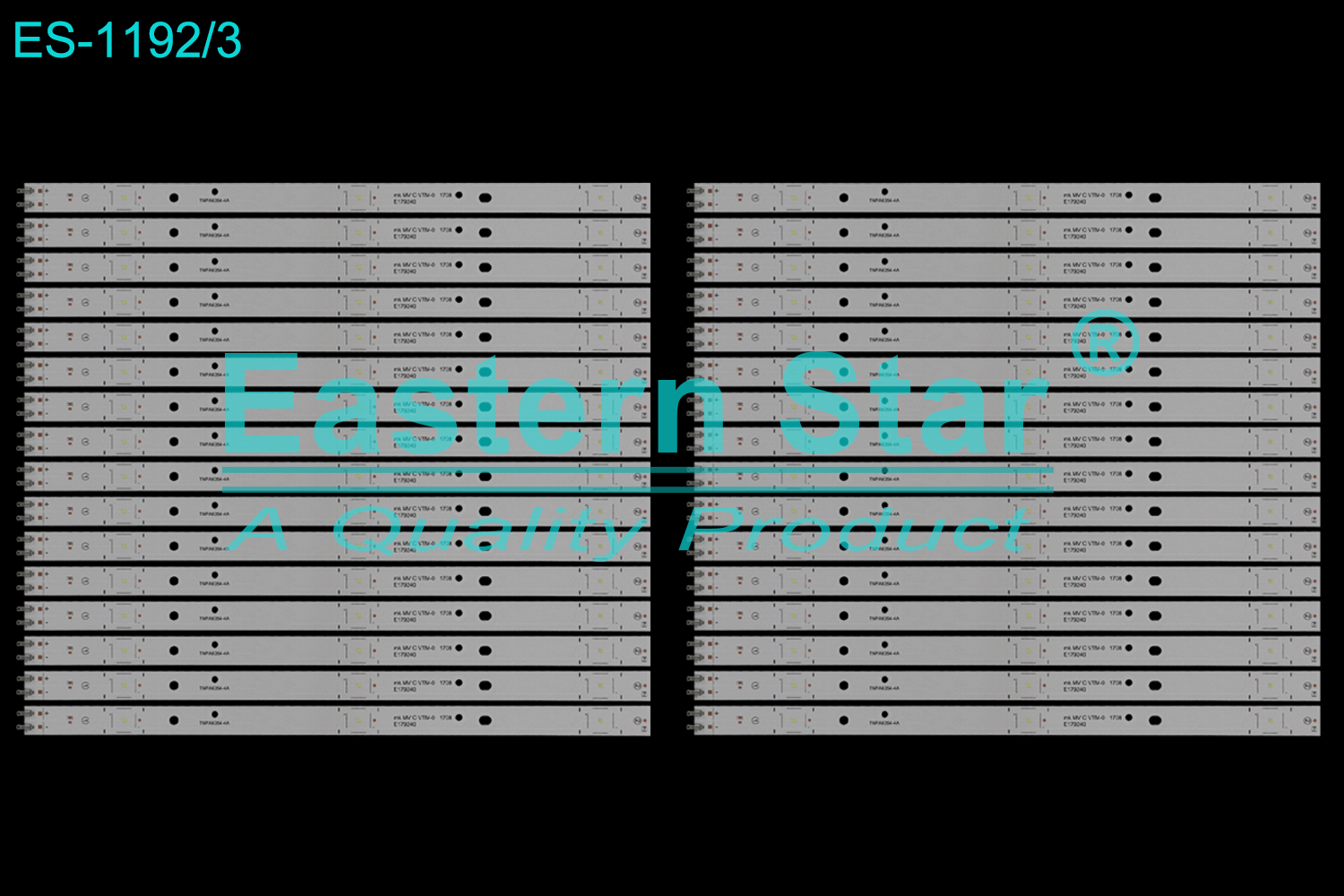 ES-1192 LED TV Backlight use for 65" Panasonic TX-65EX600E, TX-65EX600K  TNPA6354-4A mk MV C VTM-0 1708 E179240 6354 S072 R6A 121017 0308 A00298736 64 LED STRIP(32)