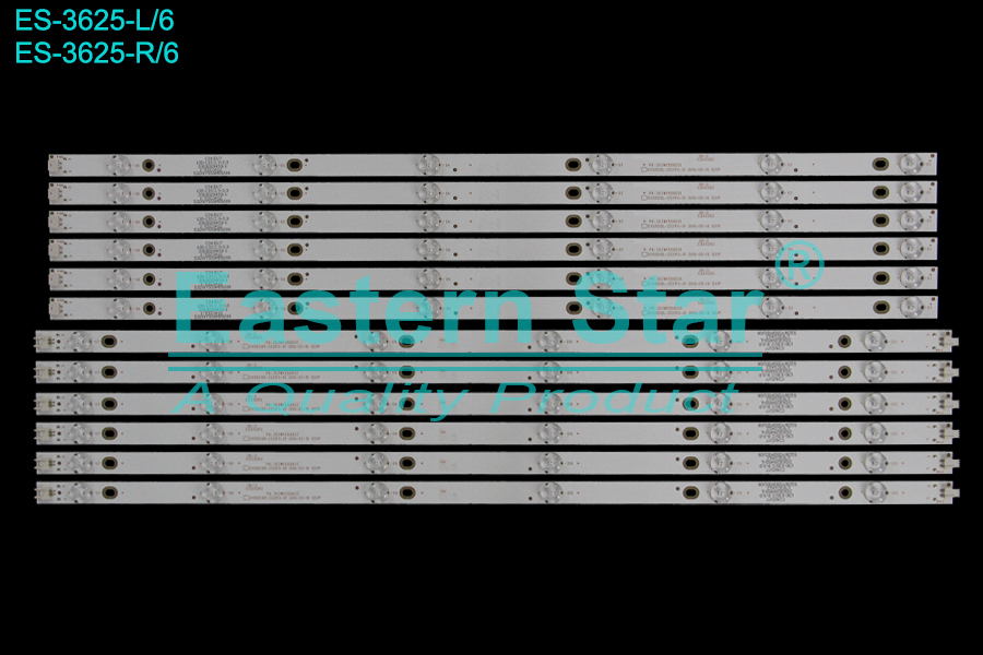 ES-3625 LED TV Backlight use for 55" Pioneer LE55F88S-UD L: PN 303WY550031 OY55D12L-ZC21FG-01 2016-05-19 12S1P  R: PN 303WY550032 OY55D12R-ZC21FG-01 2016-05-19 12S1P LED STRIP(12)