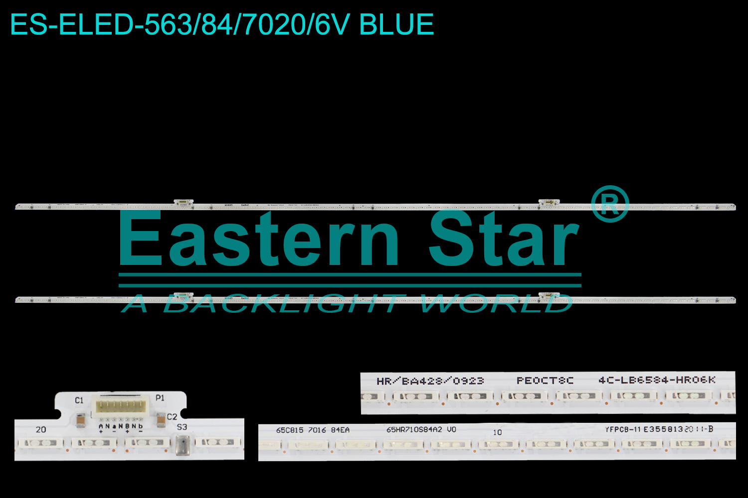ES-ELED-563 ELED/EDGE TV backlight use for 65'' Tcl /Thomson 65C815  7016 84EA  65HR710S84A2 V0  4C-LB6584-HR06K LED STRIPS(2)