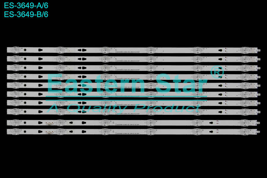 ES-3649 LED TV Backlight use for 55" Haier  LED55D06A-ZC29AG-02E  LED55D06B-ZC29AG-02E  LED STRIP(10)