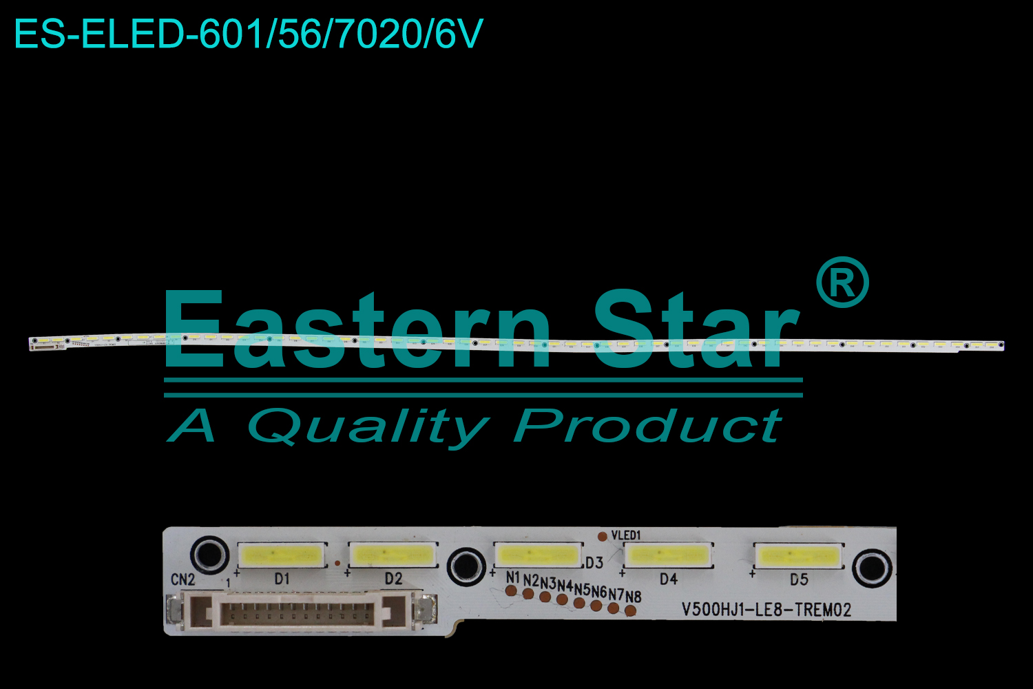 ES-ELED-601 ELED/EDGE TV backlight use for 50'' Sharp  TX-50CSN638   V500HJ1-LE8-TREM02 6202B0008Y101,  M0004L0N31 A59S0D, NL056LN6569WAHXC0006XA6000WV   LED STRIPS(1)