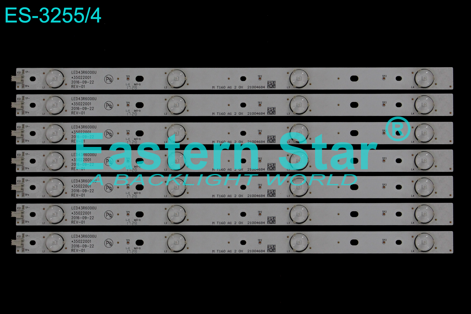 ES-3255 LED TV Backlight use for 43" Konka LED43M360A LED43R6000U   35022001, 35021982  LED STRIP(7)
