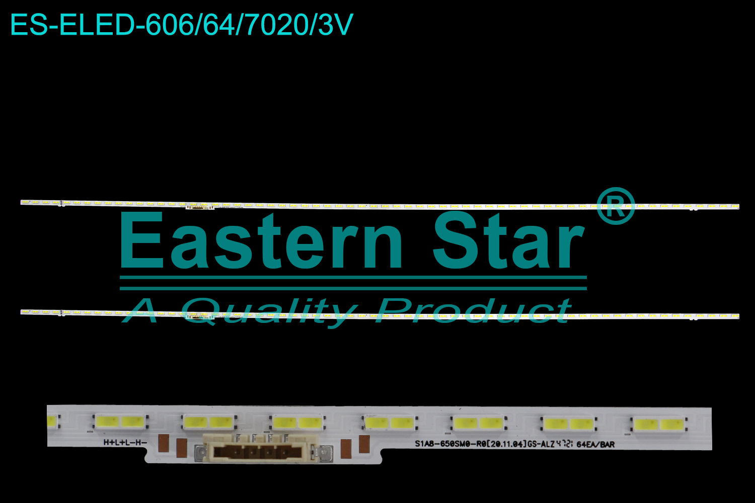 ES-ELED-606 ELED/EDGE TV backlight use for 65'' Samsung  UN65AU8000 S1A8-650SM0-R0[20.11.04]GS-ALZ 4721 64EA/BAR LED STRIPS(2)