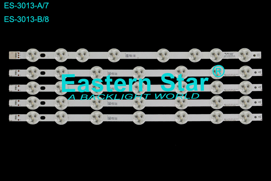 ES-3013 LED TV Backlight use for 39" Vestel VES390UNDA-2D-N02,VOX39880 1503 A/B: 39DLED_A/B-TYPE_REV02_2014.05.07 LED STRIP(5)