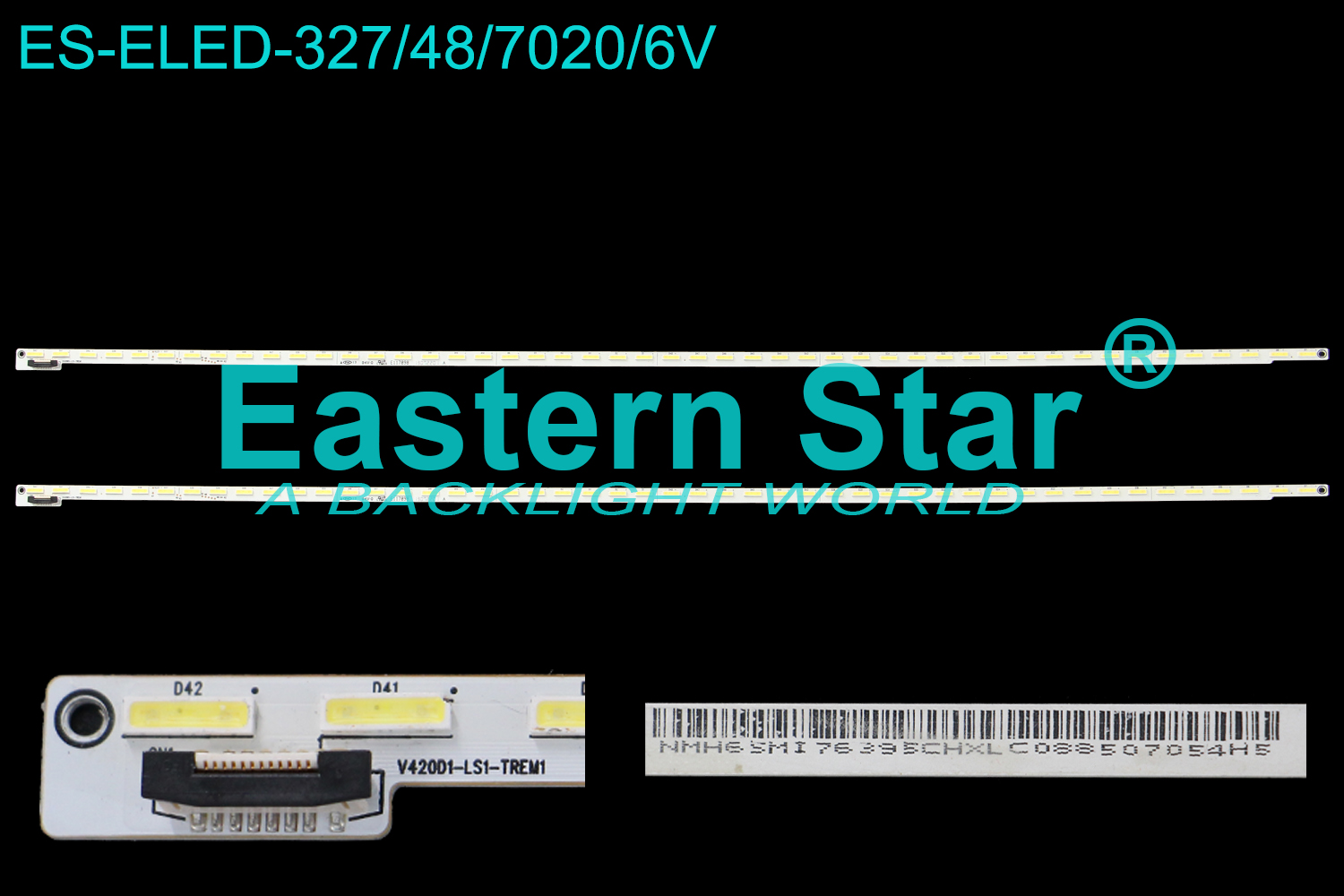 ES-ELED-327 ELED/EDGE TV backlight use for 42'' Skyworth LED42K680X3DU V420D1-LS1-TREM1 LED STRIPS(2)