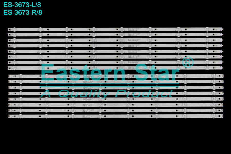 ES-3673 LED TV Backlight use for 75" Philips 75PUS L: LB-GM3030-GJPHP758X16PC09-L-S 75PC70-L D E479275    R: LB-GM3030-GJPHP758X16PC09-R-S 75PC70-R D E479275  LED STRIP(16)