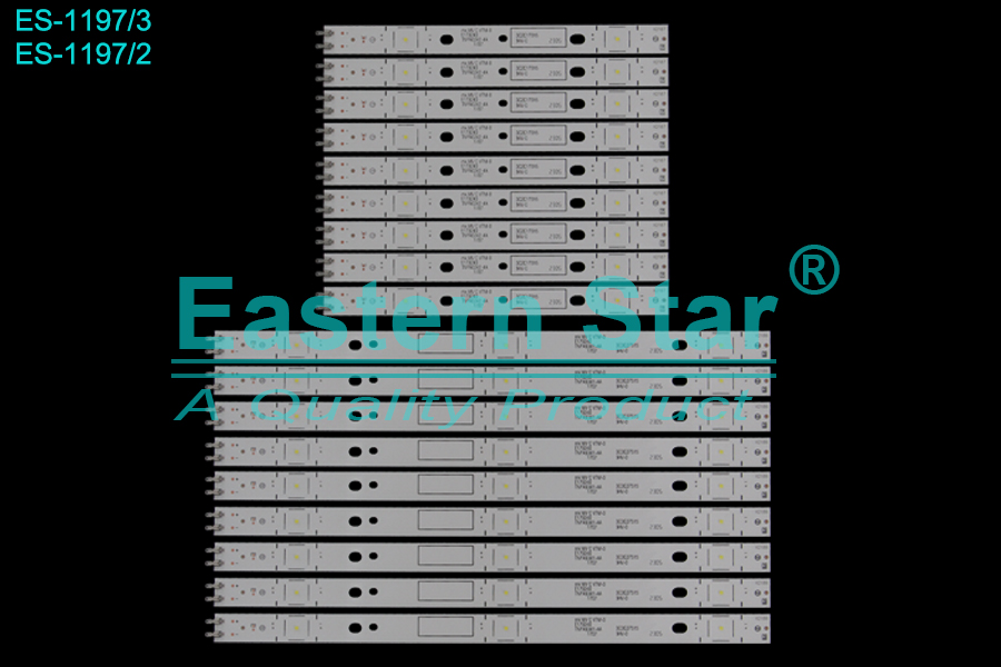ES-1197 LED TV Backlight use for 43" Panasonic TH-43EX680H  TNPA6341-4A 2A  TNPA6342-2A 4A  LED STRIP(18)