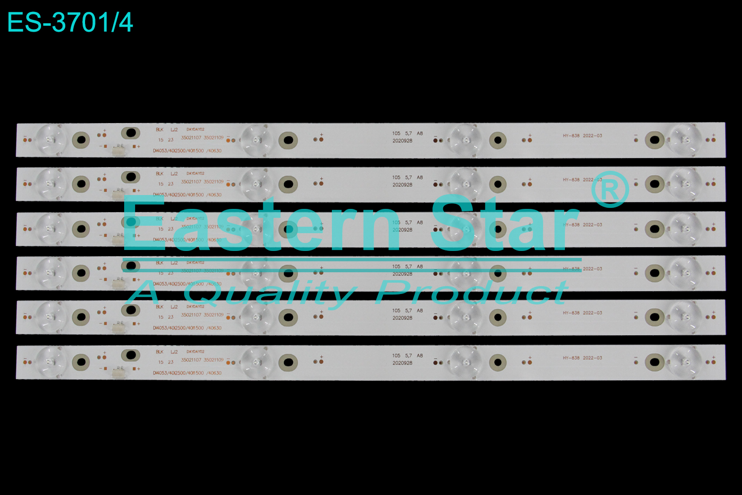 ES-3701 LED TV Backlight use for 40" Toshiba DL4053 *35021107 *35021109  DL4053 40L2500 40L1500  LED STRIP(6)