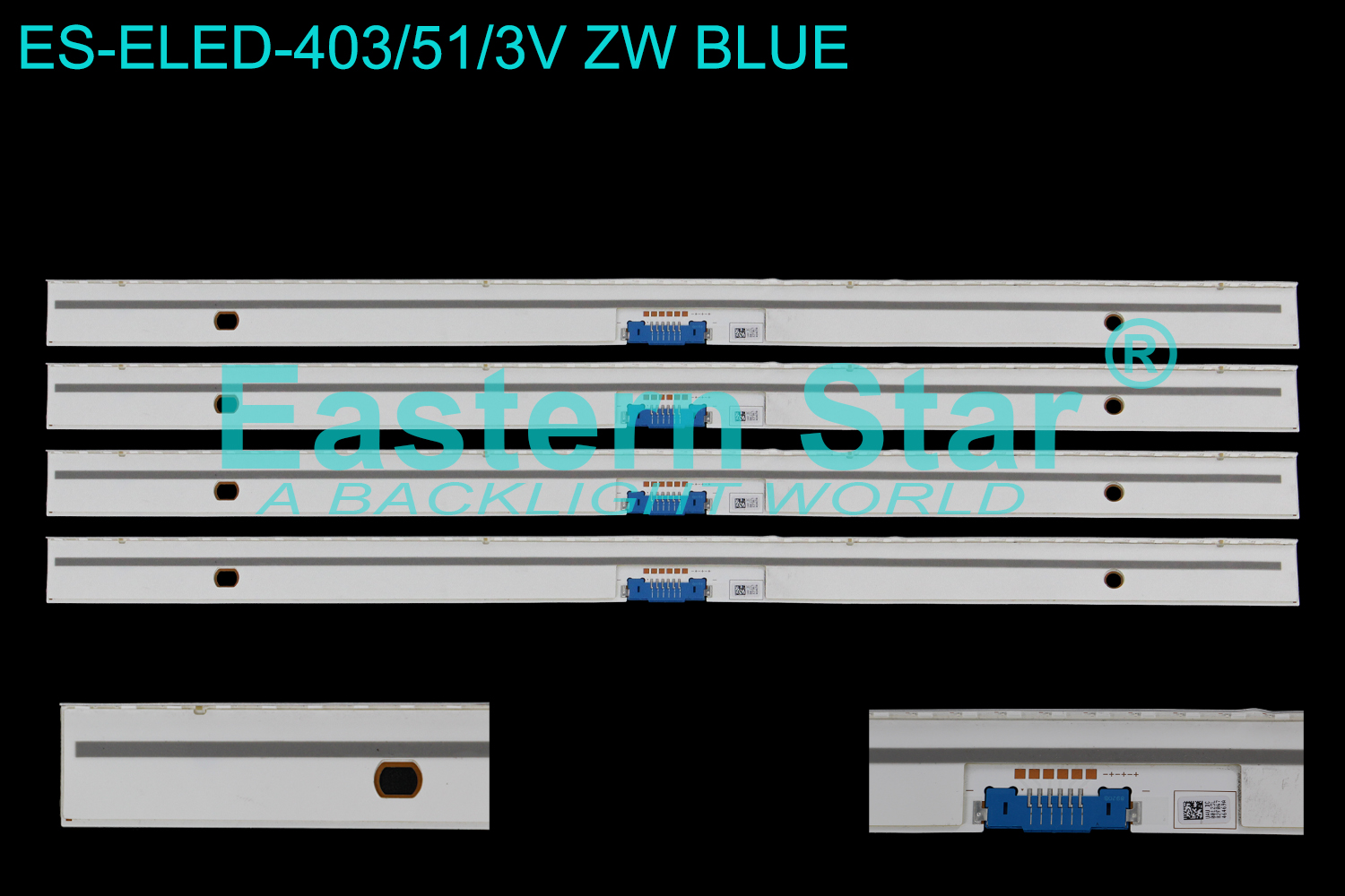 ES-ELED-403 ELED/EDGE TV backlight use for 82'' Samsung QN82Q6FNAFXZA, QN82Q65FNBXZA BN96-46469A  LED STRIPS(4)