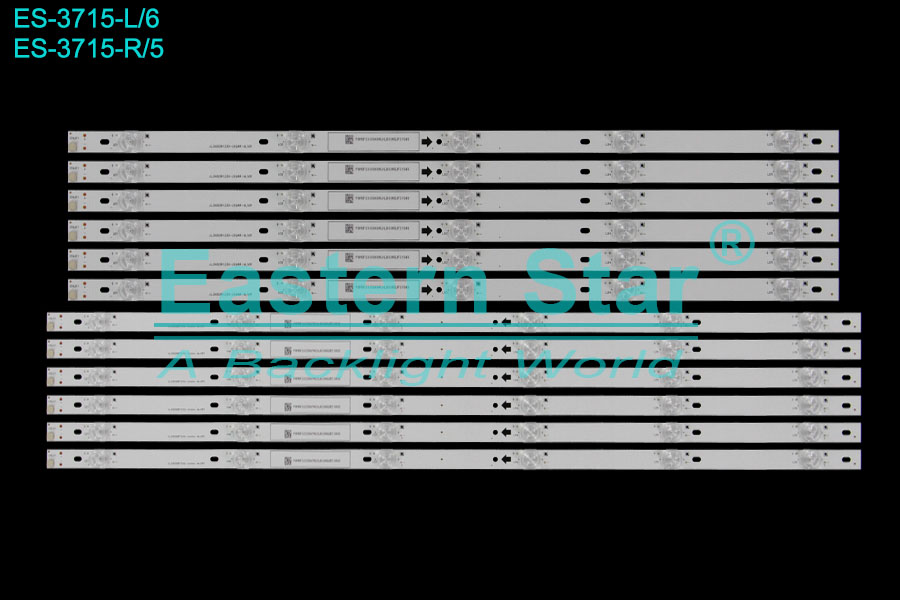 ES-3715 LED TV Backlight use for 65" JL.D650B1330-202AL-M_V01   JL.D650B1330-202AR-M_V01  LED STRIP(12)