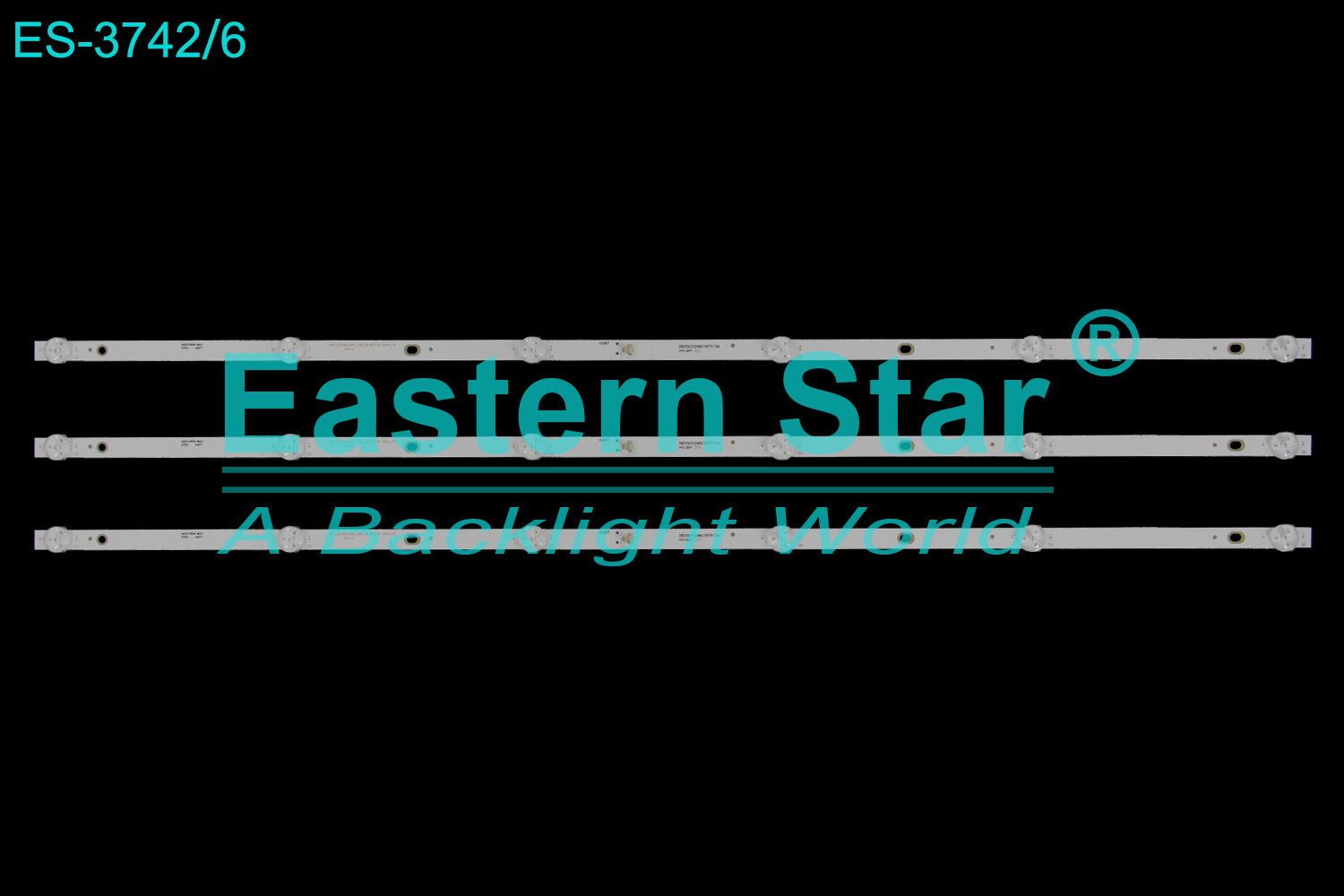 ES-3742 LED TV Backlight use for 39"  Nevir NVR-8060-39RD2S-SMA-N HRS_SQY39GA064_3X6_2W_MCPCB  12MM_V1  ,  39D3503V2W6C1B73112M LED STRIP(3)