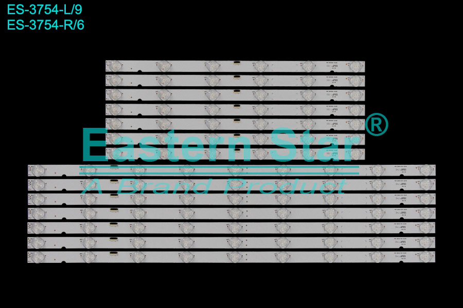 ES-3754 LED TV Backlight use for 55" Sony XBR-55X900E 55x9000E  SBT55  LED STRIP(14)