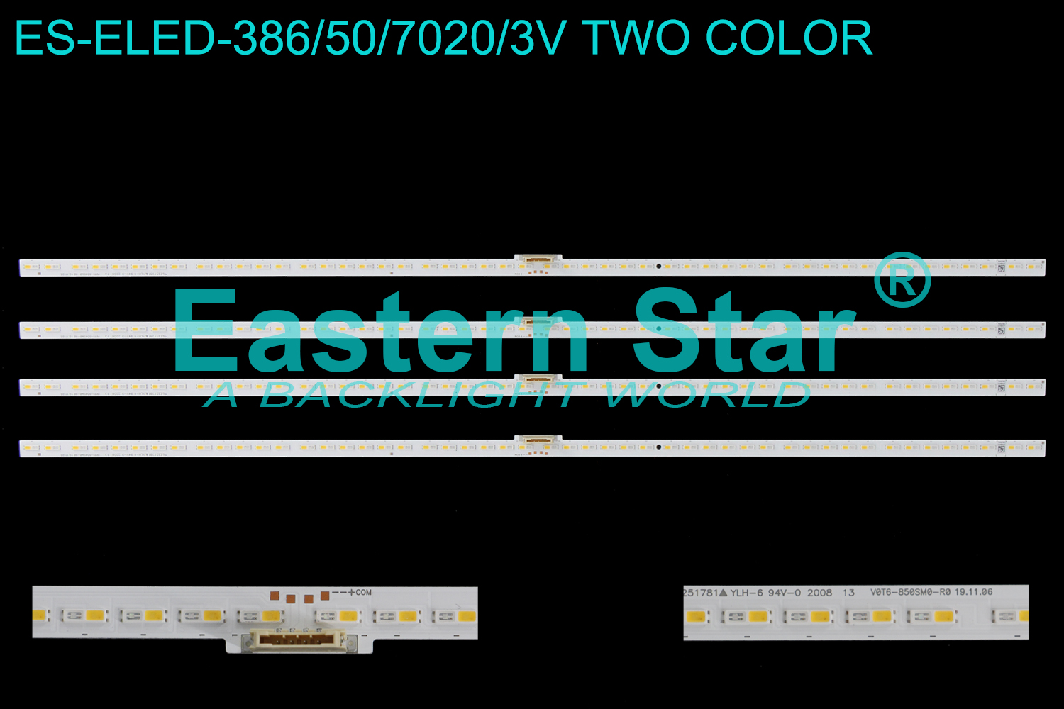 ES-ELED-386 ELED/EDGE TV backlight use for 85'' Samsung LH85QBREBGCXZA BN96-50494A V0T6-850SM0-R0 19.11.06 LED STRIPS(4)