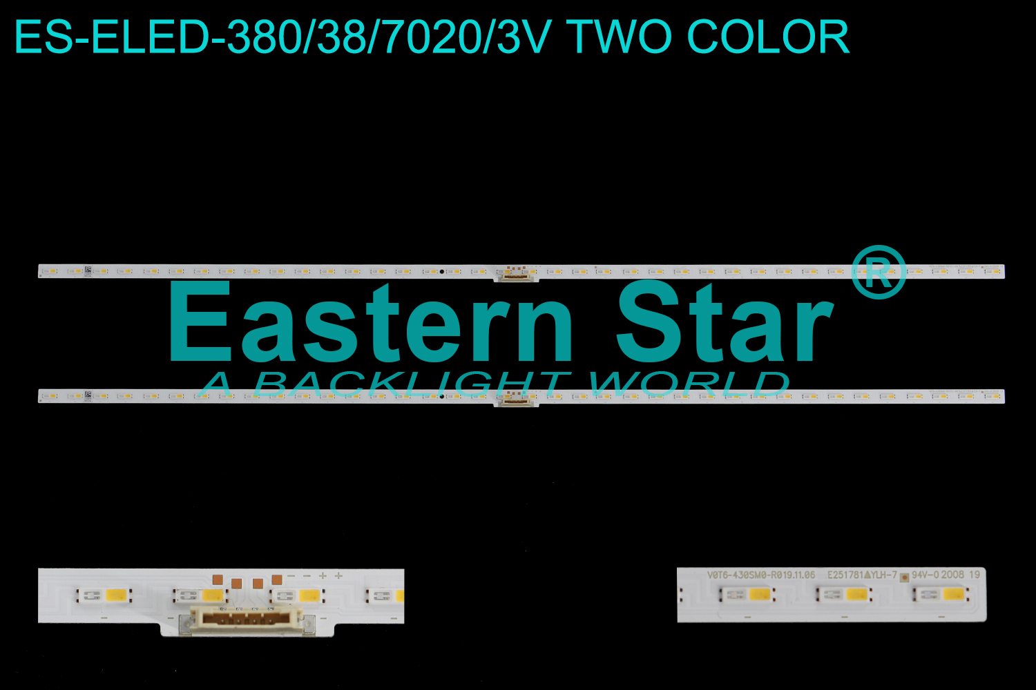 ES-ELED-380 ELED/EDGE TV backlight use for 43'' Samsung  QN43LS03TAFXZA BN96-50381A V0T6-430SM0-R0 19.11.06 sj-BN96-50381A  LED STRIPS(2)