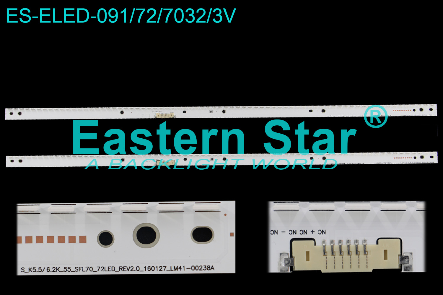 ES-ELED-091 ELED/EDGE TV Backlight use for 55'' Samsung 55K U6EY_550SM0_LED72_R4[16.02.20]   S_K5.5/6.2K_55_SFL70_72LED_REV2.0_160127_LM41-00238A led backlight strips (1)