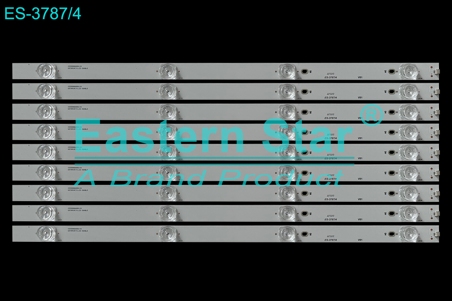 ES-3787 LED TV Backlight use for 50" Philips 50PUF6693/T3 02D500904000-X3 LCD 50ABJ2  LED STRIP(9)