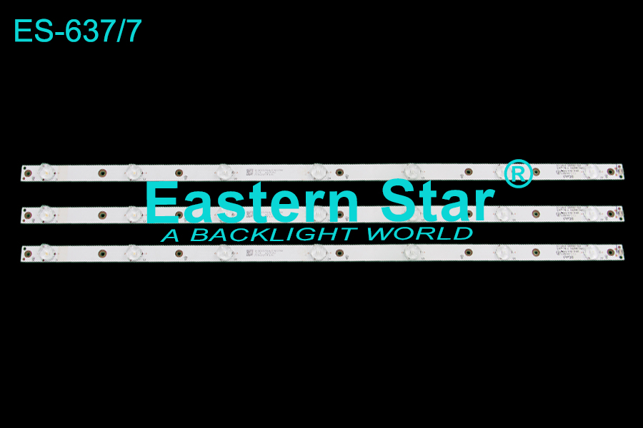 ES-637=ES-3539 LED TV Backlight use for use for Philips 32''  32LJ500V GJ-2K16 GEMINI-315 D307-V1.1 (620*17MM) / GJ-2K16 D2P5-315 D307-V2.2 (620-17MM) LED STRIPS(3)