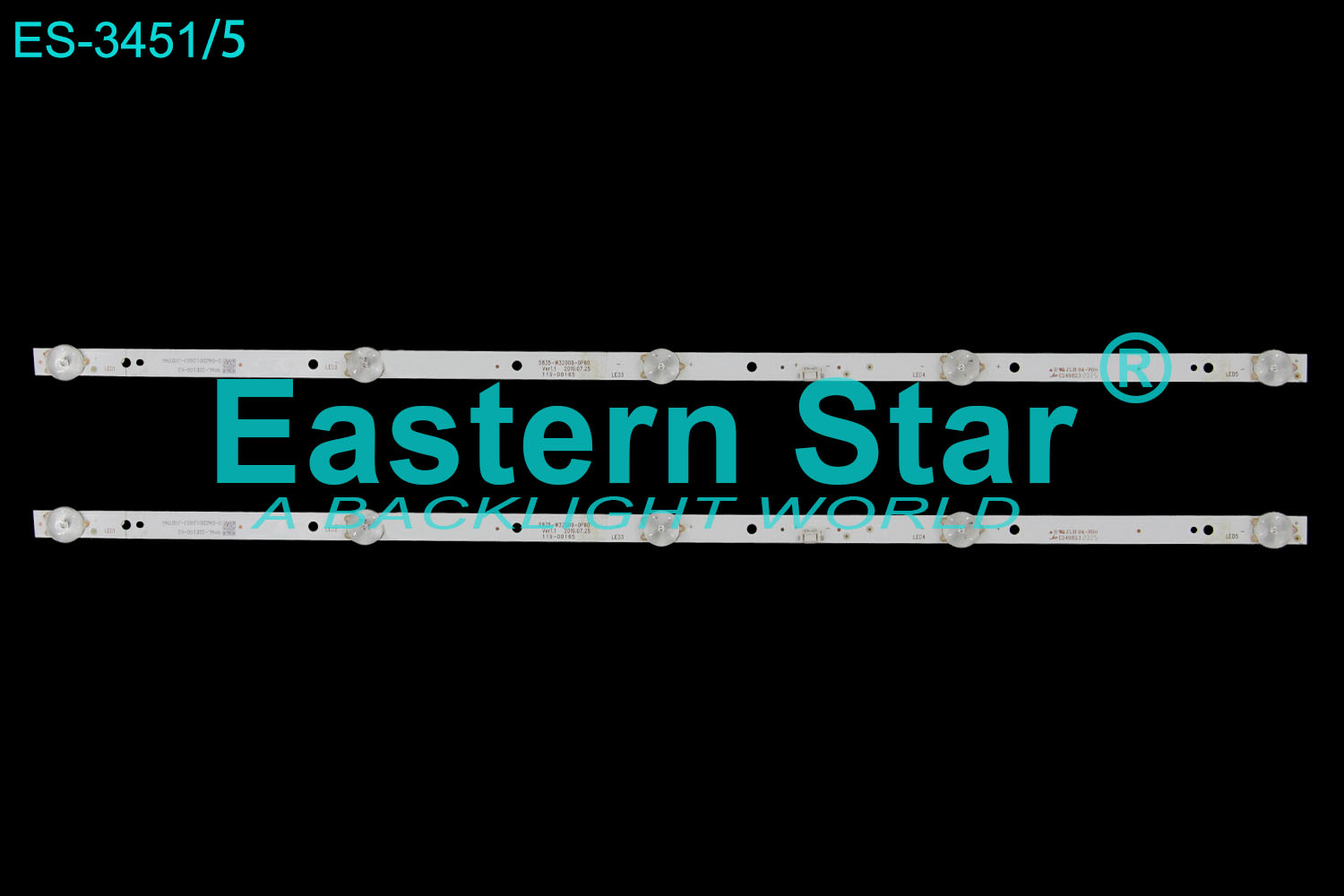 ES-3451=ES-4311 LED TV Backlight use for 32" Iris 32E10/Skyworth 32X8 5835-W32000-0P60 5800-W32000-0P60 LED STRIP(2)
