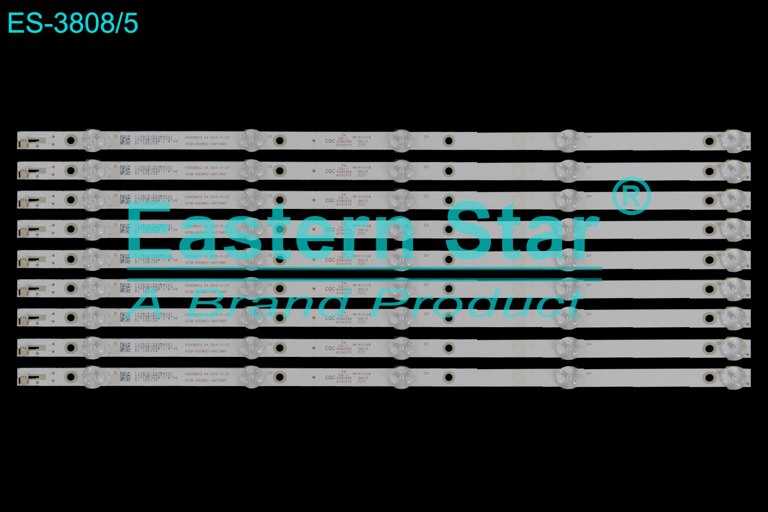 ES-3808 LED TV Backlight use for 50" Toshiba  50LF621U21 4708-K50WDC-A4113N01  LED STRIP(9)