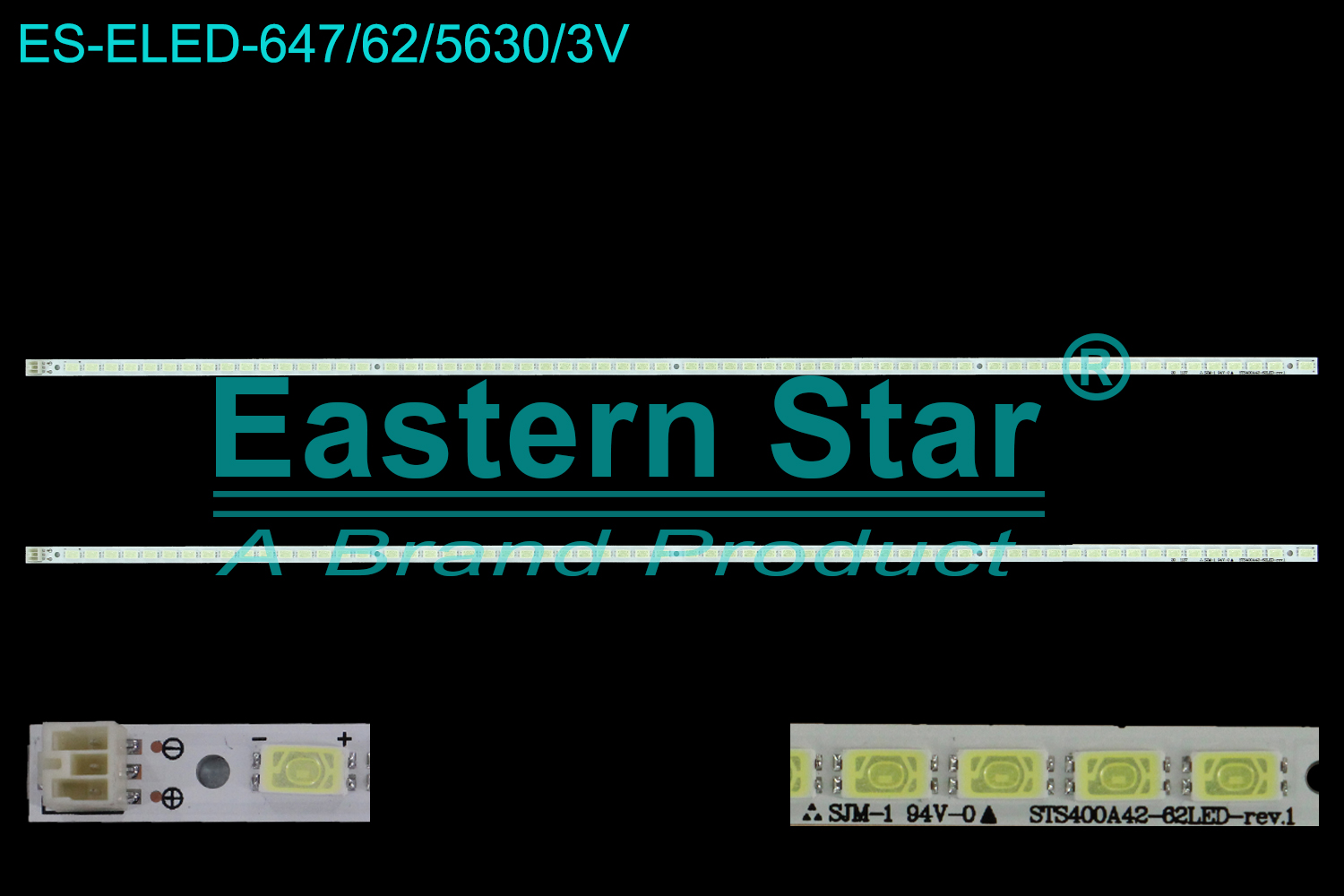 ES-ELED-647 ELED/EDGE TV backlight use for 40'' Sony KDL-40EX520 STS400A42-62LED-rev.1  LJ64-02825A  LJ64-02826A LED STRIPS(2)