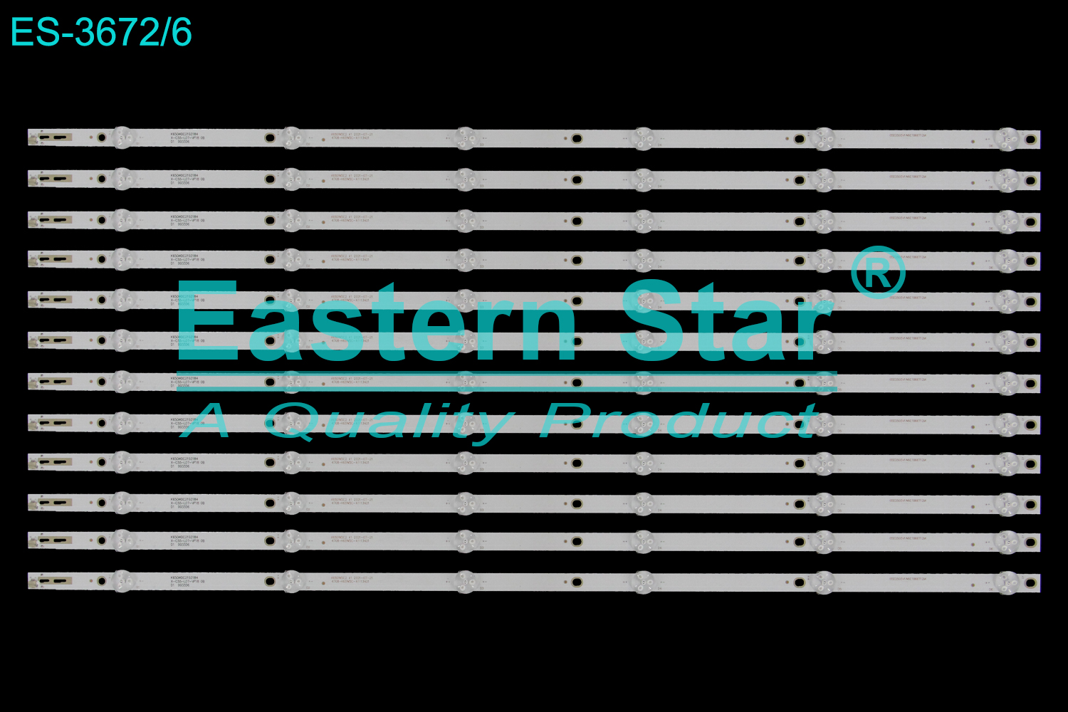 ES-3672 LED TV Backlight use for 65" Philips/Manta 65U810,65PUF6263 K650WDC2193184 X-C55-L07-VF18 0B D1 003336 / K650WDC2 A1 2021-07-21 4708-K65EDC-A1113N21 / 65D3503V1W6C1B66712M LED STRIP(12)