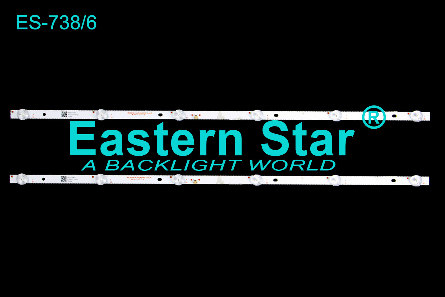 ES-738 LED TV Backlight use for Vivax /Manta 32'' TV V 32LE120T2S2SM HRS_SQY32A114_2X6_2W MCPCB 12mm_v6 /AE0110472 /K-03U-Y1-KO2 JL.D32061330-031AS-M_V02 LED STRIPS(2)