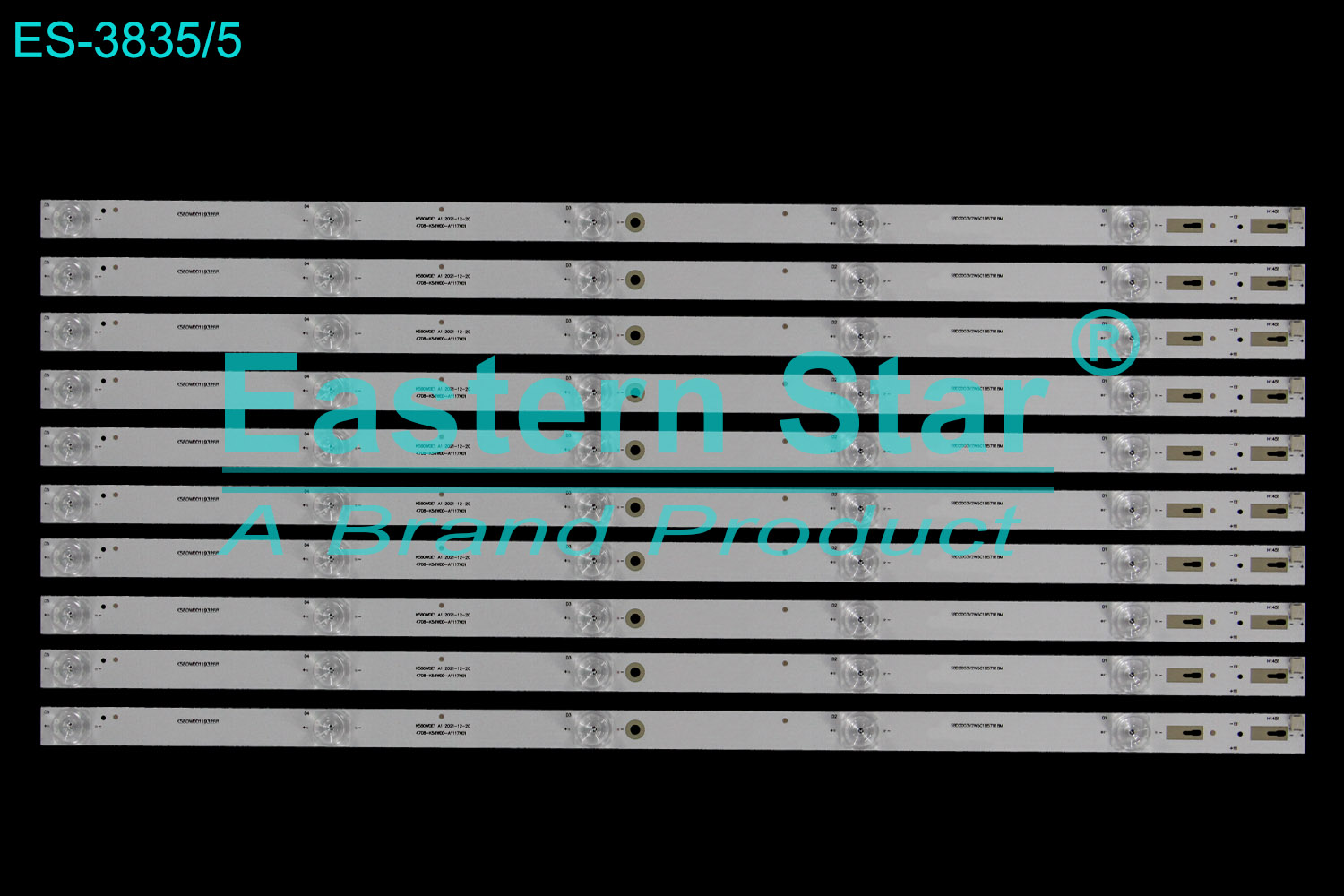 ES-3835 LED TV Backlight use for 58"  K580WDD1193268 K580WDE1 A1 2021-12-20 4708-K58WDD-A1117N01 58D2003V2W5C1B57918M LED STRIP(10)