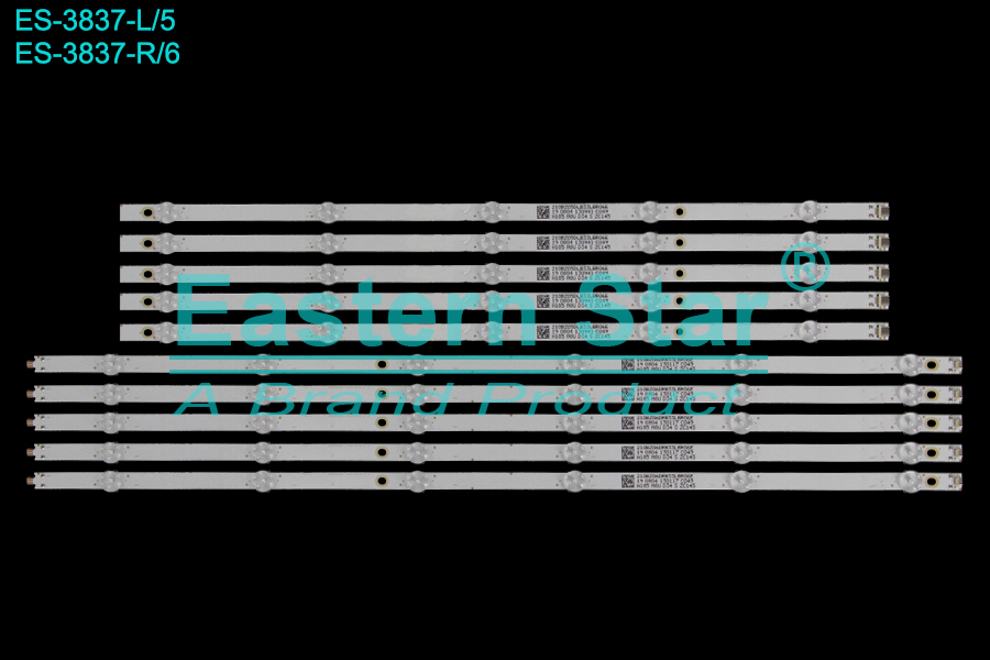 ES-3837 LED TV Backlight use for 58" Vizio V585-G LBM580M0501-I-6(HF)(0)(L) LBM580M0601-J-6(HF)(0)(R)  210BZ05DLB33LBR06E 210BZ06DRB33LBR06E LED STRIP(10)