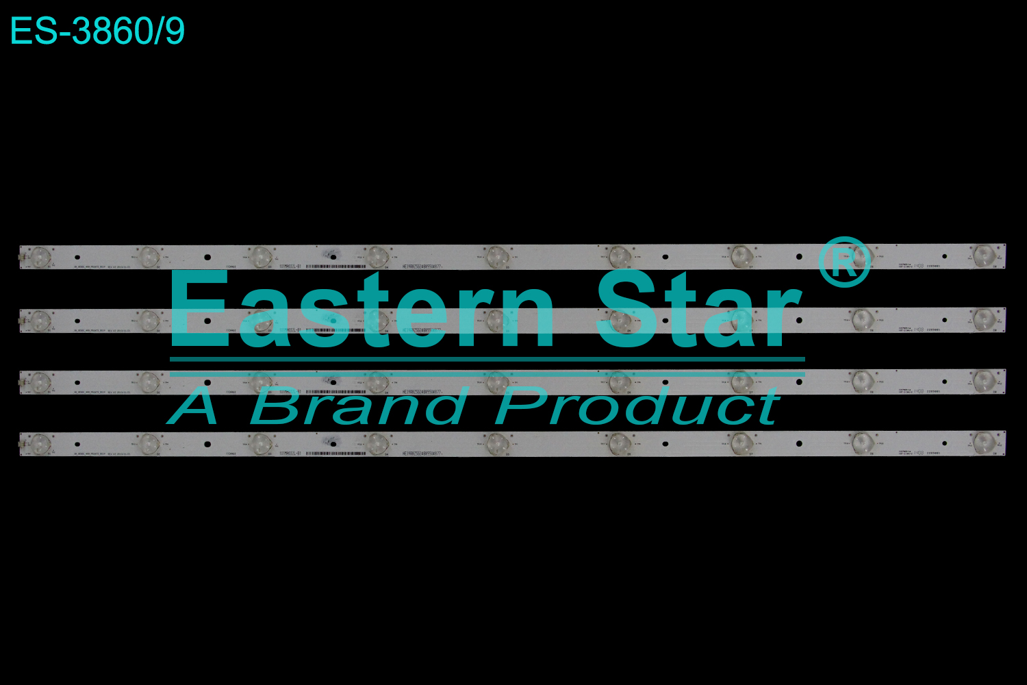 ES-3860 LED TV Backlight use for 39" Hisense LED39K20D 39_3030C_4X9_P93D75_9S1P REV.V2 , HE39R8ZSG24C79204877 LED STRIP(4)