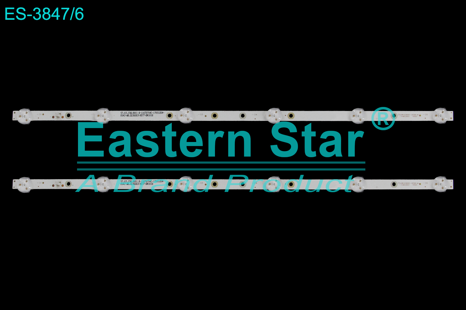 ES-3847 LED TV Backlight use for 24" Mitsun SJ.WB.D2380601-2835AS-M  LED STRIP(2)