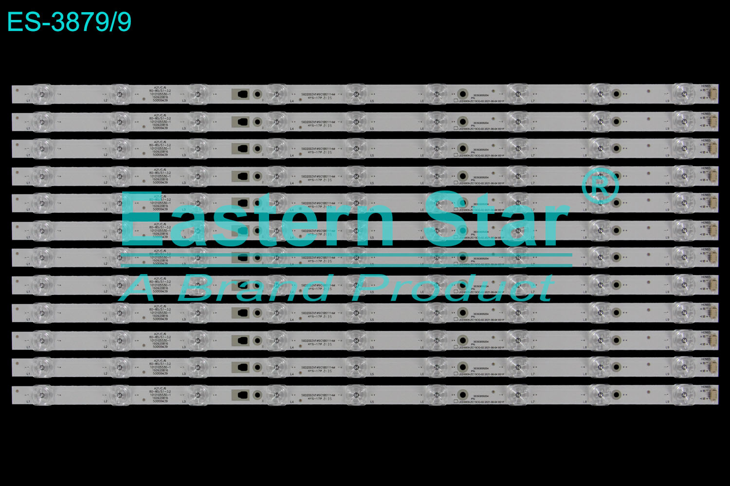 ES-3879 LED TV Backlight use for 50" Konka/Haier LS50AL88U62 LED50D9-ZC15CG-02, 30350009204  LED STRIP(12)