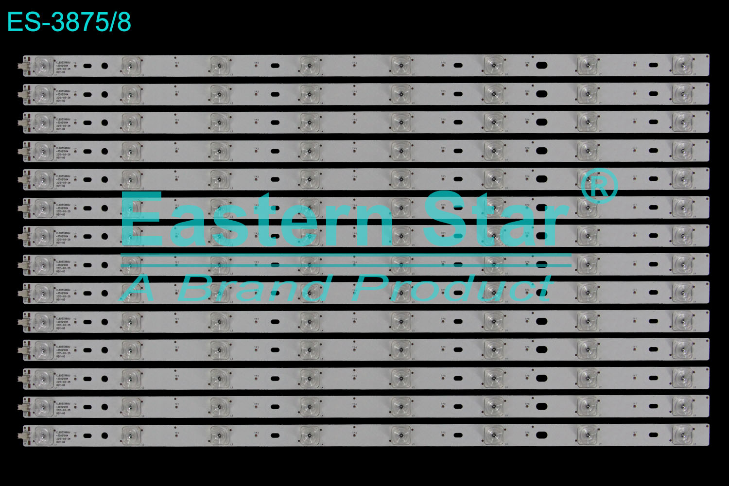 ES-3875 LED TV Backlight use for 55" Konka LED55UC1 CLED55X80U *35021084 2015-05-28 REV-00 LED STRIP(14)