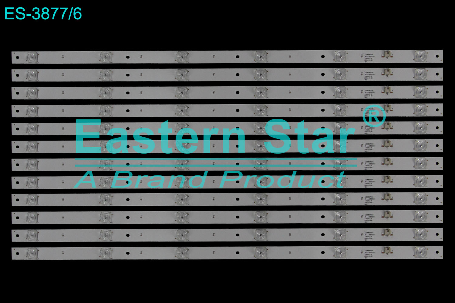 ES-3877 LED TV Backlight use for 65" Konka LED65GM1 LED65K7200 RF-AA650E30-0601S-11 2018-01-10 REV  LED STRIP(12)