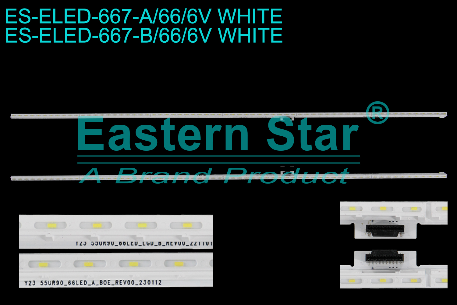 ES-ELED-667 ELED/EDGE TV backlight use for 55'' Lg A: 10341 Y23 55UR90_66LED_A_BO_REV00_230112 R802 25UM 2W CN0424 A1 55UR90  B: 10249 Y23 55UR90_66LED_LGD_B_REV00_221101 R802 25UM 2W BM0924 A2 55UR90 LED STRIPS(/)