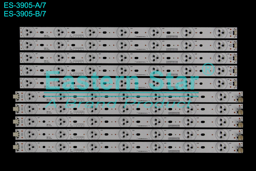 ES-3905 LED TV Backlight use for 40" Toshiba 40PB200EM A:C203415WCA071171A13 A PPMP V5.0 P1tch 58.3mm  B:C203416WCA001211A13 A PPMP V5.0 P1tch 58.3mm LED STRIP(10)