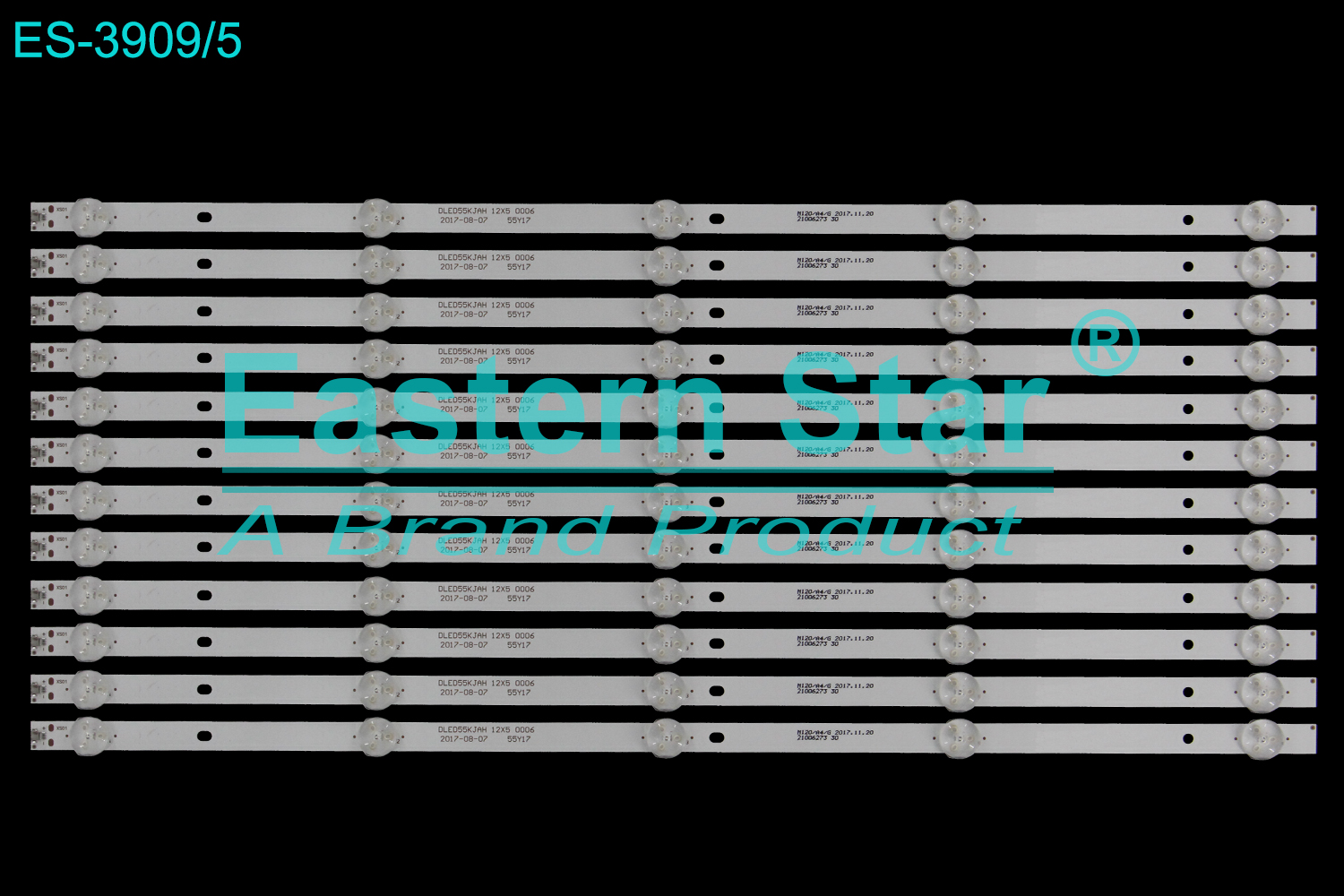 ES-3909 LED TV Backlight use for 55" Konka K55J1, K55S DLED55KJAH 12X5 006 LED STRIP(12)