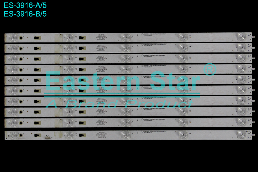 ES-3916 LED TV Backlight use for 55" Xiaomi L55M5-AZ LED55D05A-ZC23AG-07, LED55D05B-ZC23AG-07, 30355005204, 30355005205 LED STRIP(10)