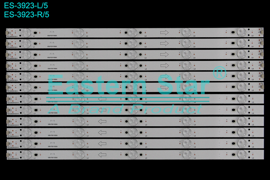 ES-3923 LED TV Backlight use for 42" LE42M12 L:TOT 42B2500-5EA-L 006-P2K1958A  R:TOT 42B2500-5EA-R 006-P2K1958A LED STRIP(8)