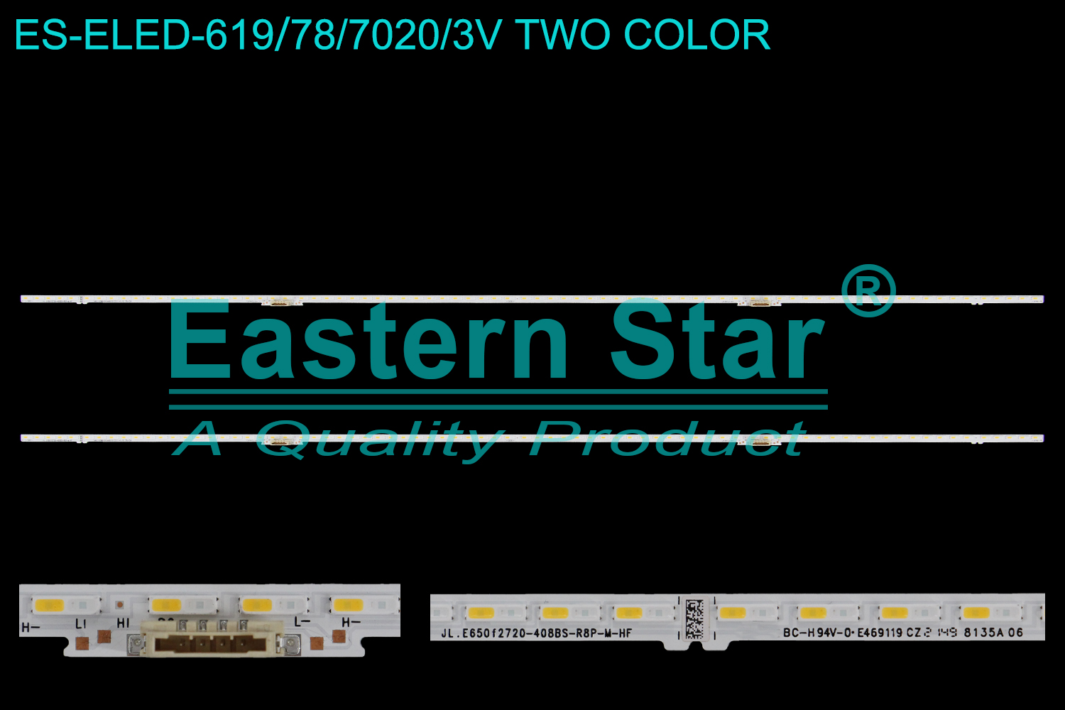 ES-ELED-619=ES-ELED-739 ELED/EDGE TV backlight use for 65''  Samsung JL.E650f2720-408BS-R8P-M-HF  E469119 CZ 8135A 06 65Q60A BN96-52589A REV00 ES65SVQFPBGA78  Q60/70A_STC650AM7_7020_2IN1_78LEDs_REV1.0_200914 BN96-52589A LED STRIPS(2)