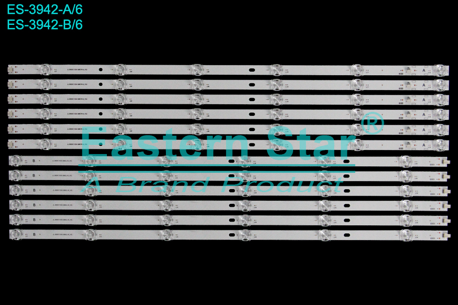 ES-3942 LED TV Backlight use for 65" Xiaomi L65M5-EC A:JL.D650C1330-368CR-M_V02 HRS XM65T65L_6X12_MCPCB 14mm V3 A   B:JL.D650C1330-368CL-M_V02 HRS XM65T65L_6X12_MCPCB 14mm V3 B LED STRIP(12)