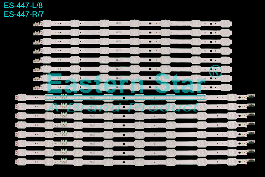 ES-447 LED TV Backlight use for use for Samsung 55'' 2014SVS55_CURVED_3228_L08_REV1.3_140526 NHF LM41-00106J LED STRIPS(16)