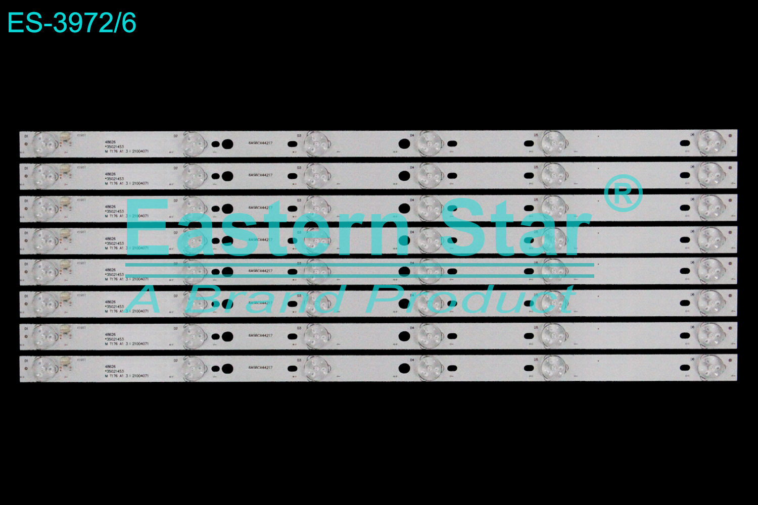 ES-3972 LED TV Backlight use for 48" Konka 35021453  48E330U 48626*35021 453 M T176 A1 3 1 21004071  6AS6CX44217 LED STRIP(8)