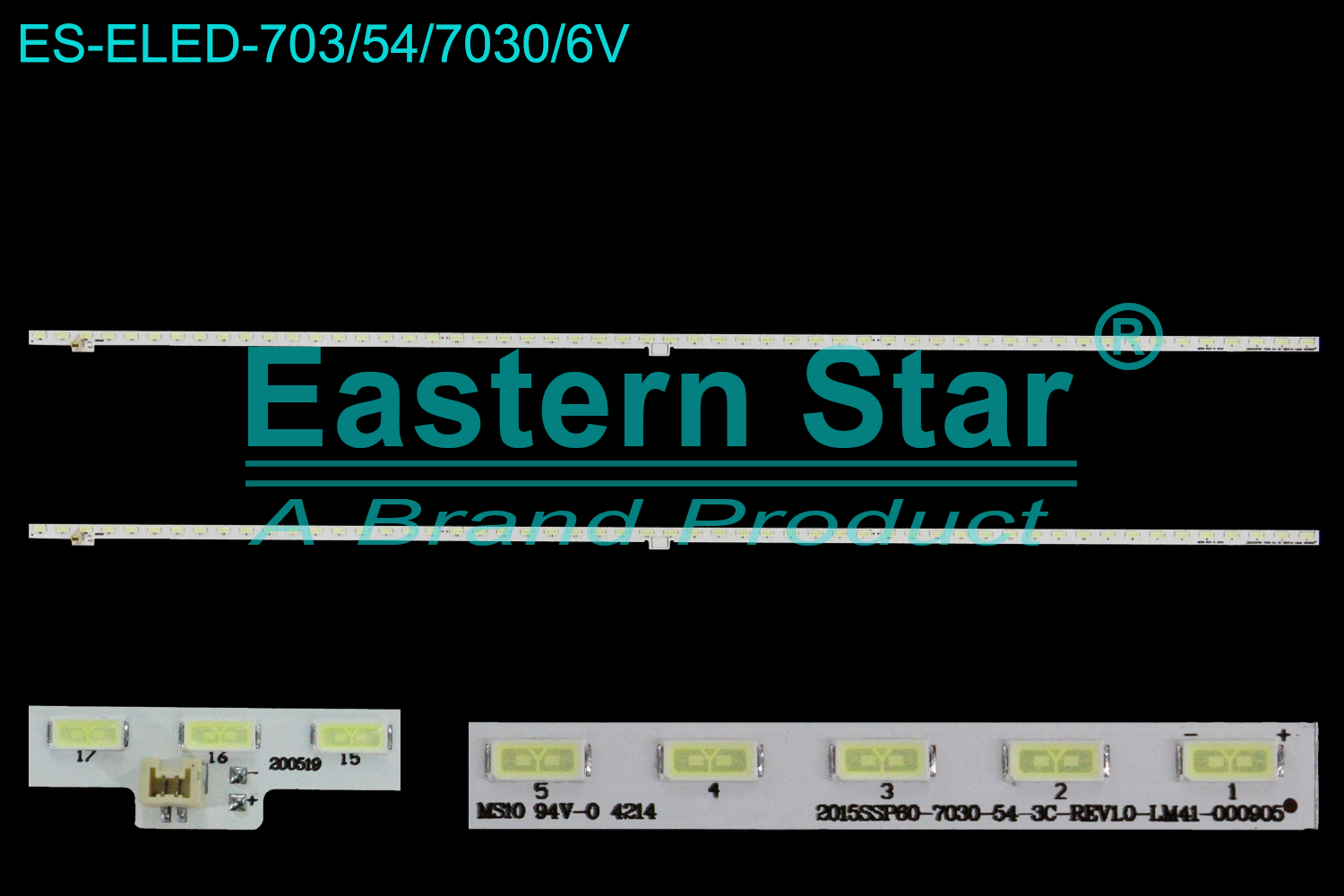 ES-ELED-703 ELED/EDGE TV backlight use for 60'' Sharp LC-60LE380X LC-60LE275X 2015SSP60-7030-54-3C-REV1.0-LM41-000905 LED STRIPS(2)