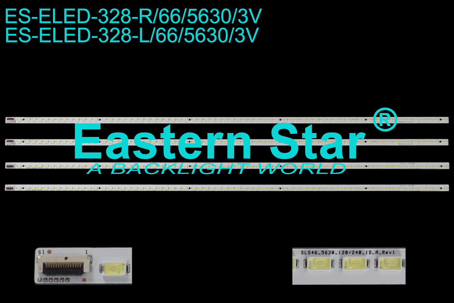 ES-ELED-328 ELED/EDGE TV backlight use for 46'' Sony KDL-46NX810 SLS46 5630 120/240 1D A REV1 sj-SLS46-5630-120/240 LED STRIPS(4)