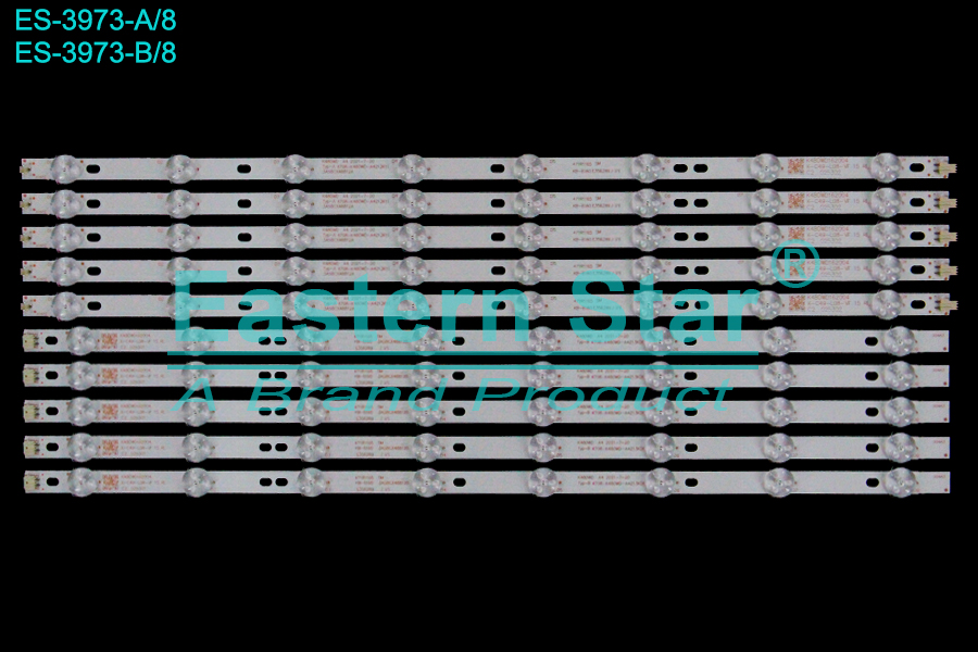 ES-3973 LED TV Backlight use for 48" Tcl LE48D8810 A/B:K480D A4 2021-7-20 Typ-A/B 4708-K480WD-A4213K11 3AS8CX48812A K480WD162004 X-C49-L08-VF 15 RL C2 025302  471R1165 KB-6160 E356289  LED STRIP(10)