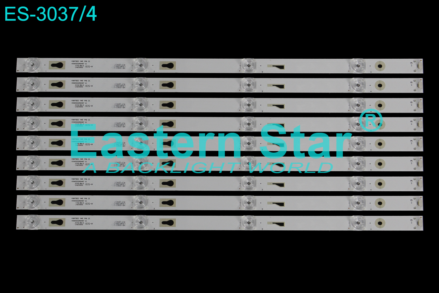 ES-3037 LED TV Backlight use for 49" 49A7000 4*9 YAG ZL 49HR332M04A7 V1  HR-18903-00014 LE4RC2R0-D-K 4CT-LB490T-HRC / AT49A70003030090481REV1.0 LED STRIP(9)