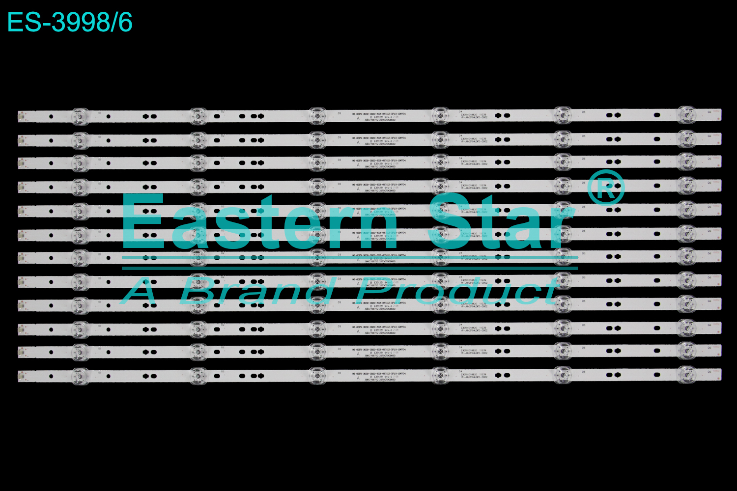 ES-3998 LED TV Backlight use for 65" Haier  65R3 06-65F9-3030-0D20-6x6-687*12-3PL0-190704  3B6CY68712 261501008660  23D101018820 11239  YF-JON2P04LDFD-0002 LED STRIP(12)