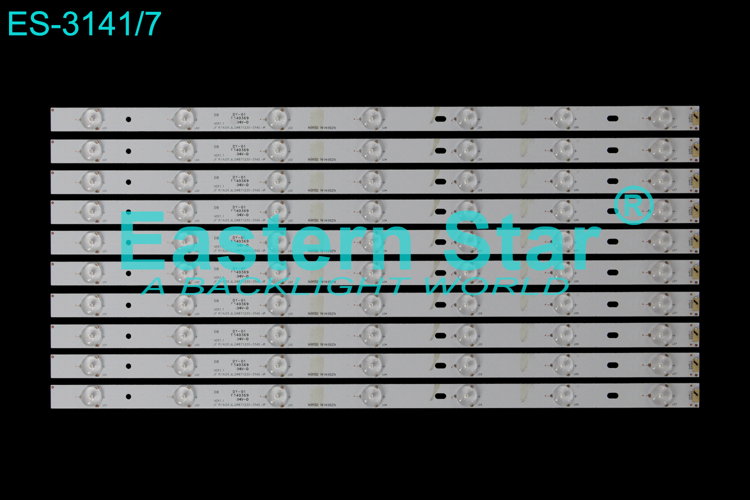 ES-3141 LED TV Backlight use for 48" Rca LED48G45RQ 01.JL.D4871235-31AS| DY-01| E340369  LED STRIP(10)