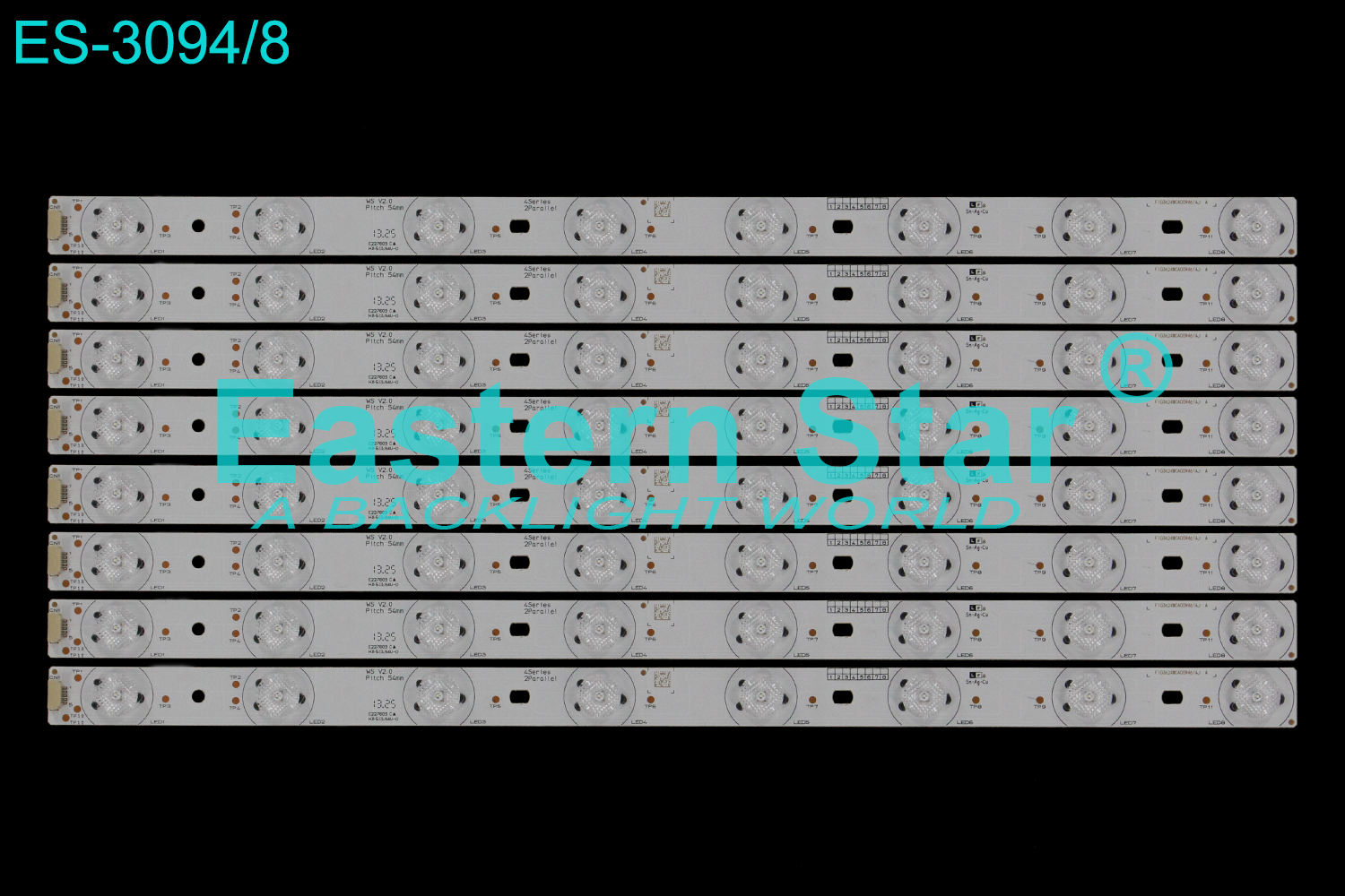 ES-3094 LED TV Backlight use for 42" Rca/Arcade LED42C45RQ f103314wca001311bda|f103315wca008851b8a|f103223wca027831a5a|f103219wca034471a2a|E227809C|F103315wca008341b8a|f103219wca034481a2a LED STRIP(8)