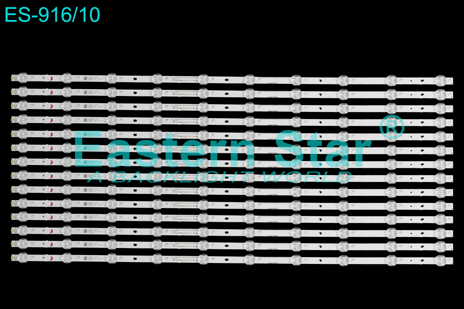 ES-916 LED TV Backlight use for 65" Rca/ Atyme 650AM7UD,RCA RTU6549 JL.D650A1235-031DS-M LED STRIP(14)